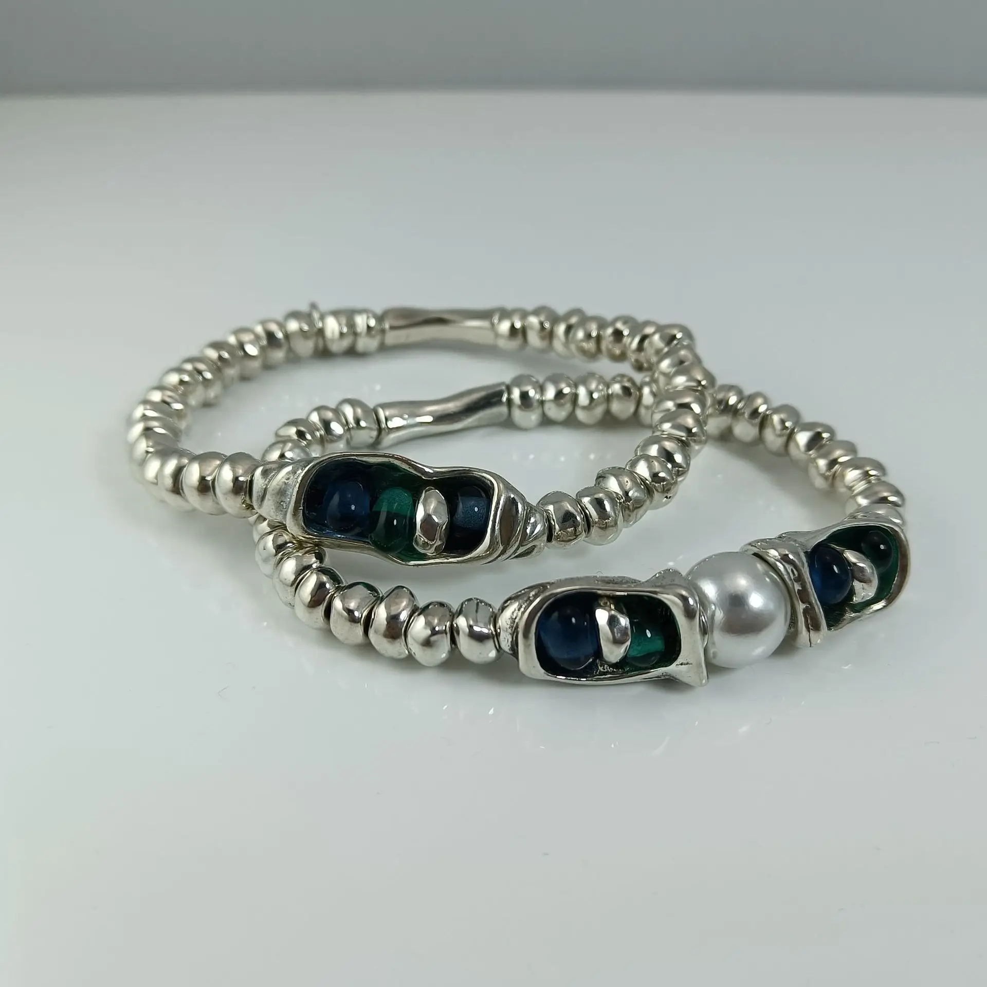 

High Quality Original Fashion Electroplating 925 Silver Jade Beads Pearl Bracelet Festive Jewelry Luxury Gift