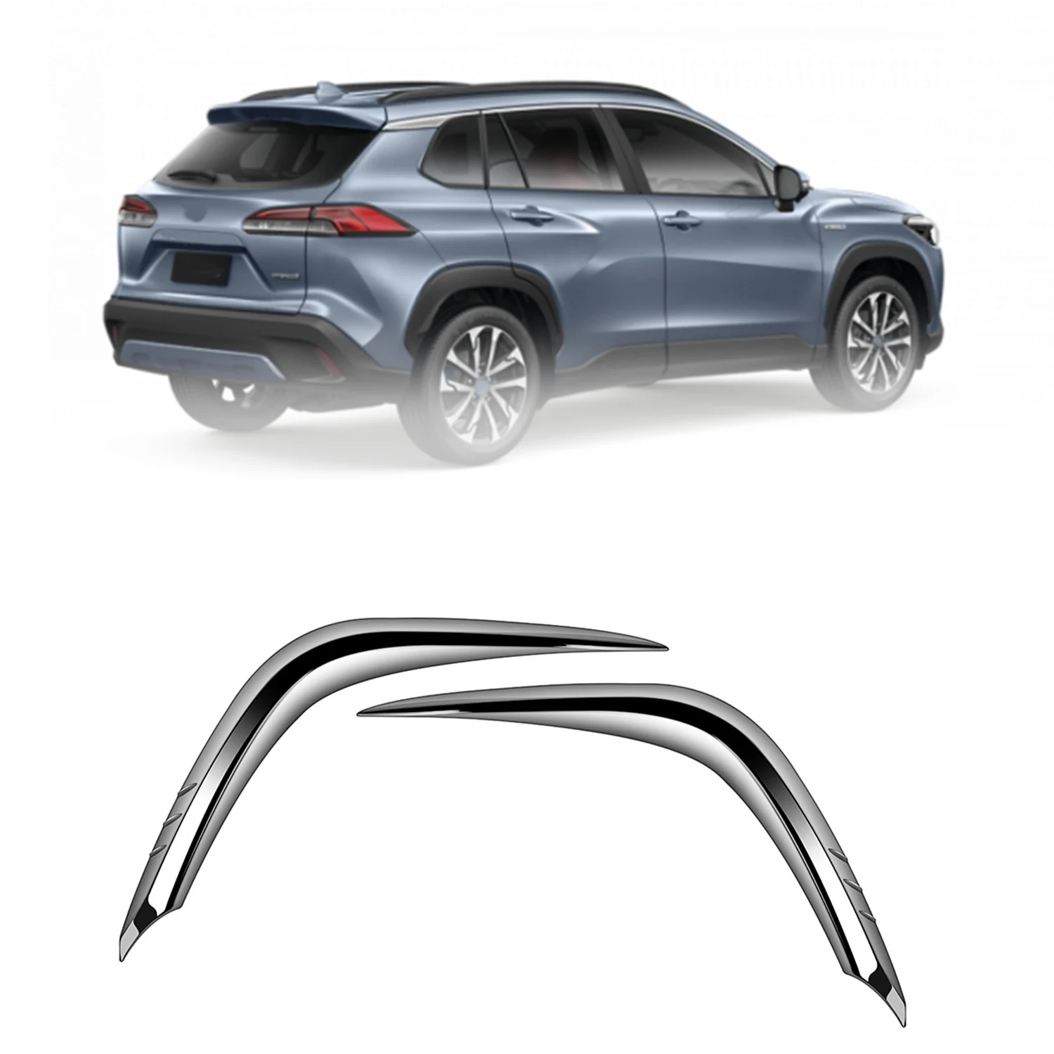 Для Toyota Corolla Cross 2021 2022 лампа заднего противотуманного фонаря ободок Обложка для