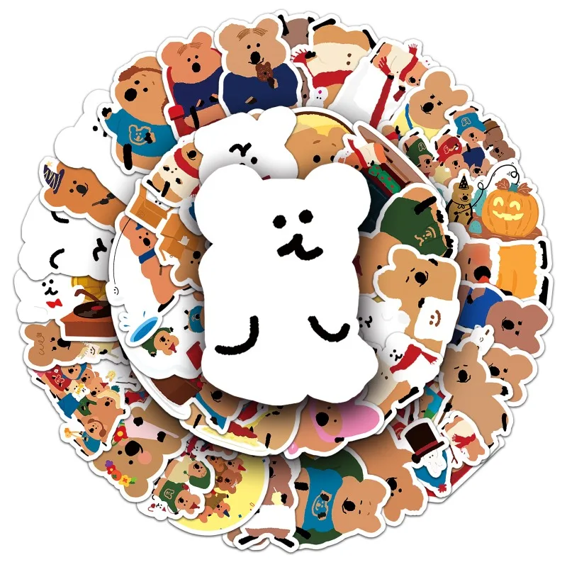 50 шт. DINOTAENG мультяшные наклейки для чемодана чашки воды канцелярские