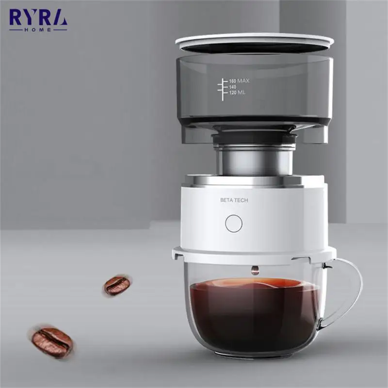 

Портативная мини-кофемашина, электрическая капельная Кофеварка, бытовая машина для приготовления кофе, порошка, эспрессо, капучино, кухонн...