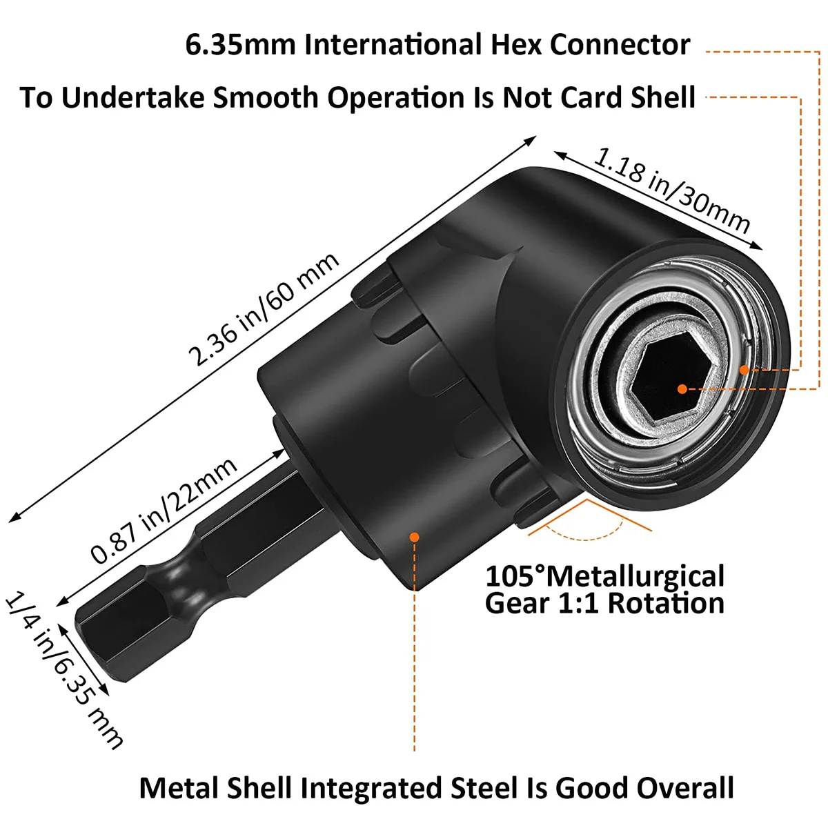 1 шт. регулируемый держатель для отвертки с углом поворота 105 градусов и 3