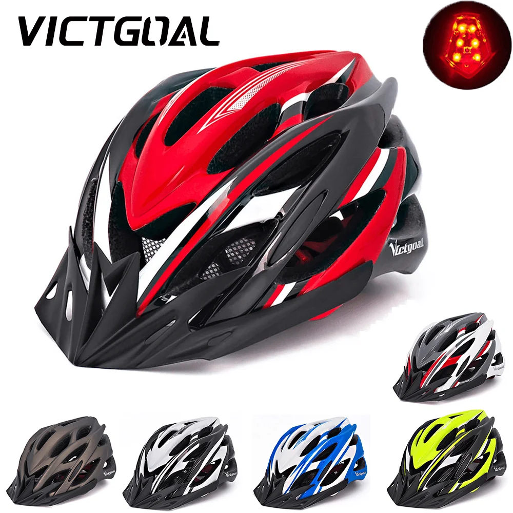 

VICTGOAL Cycling MTB Helmet LED Light For Men Women Ultralight Safty Road Bike Helmet Bicycle Motorcycle Electric Scooter Helmet