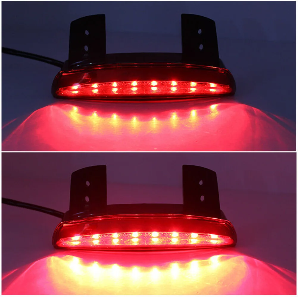 

1 Set Fender Edge Light Motorcycle Rear Fender LED Brake Stop Tail Lights For Bobber Chopper Cafe Water Proof Brand New