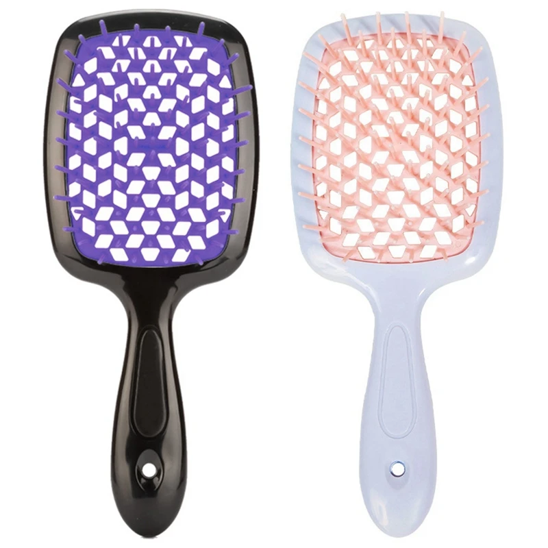 

Scalp Massage Comb Fluffy Styling Comb Grid Comb Hair Smoothing Massage Comb Dry And Wet Dual-Use Styling Comb A