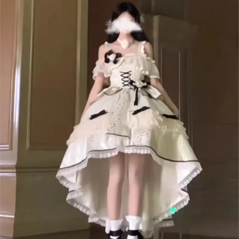 Черно-белое Длинное Элегантное изящное платье на день рождения для взрослых