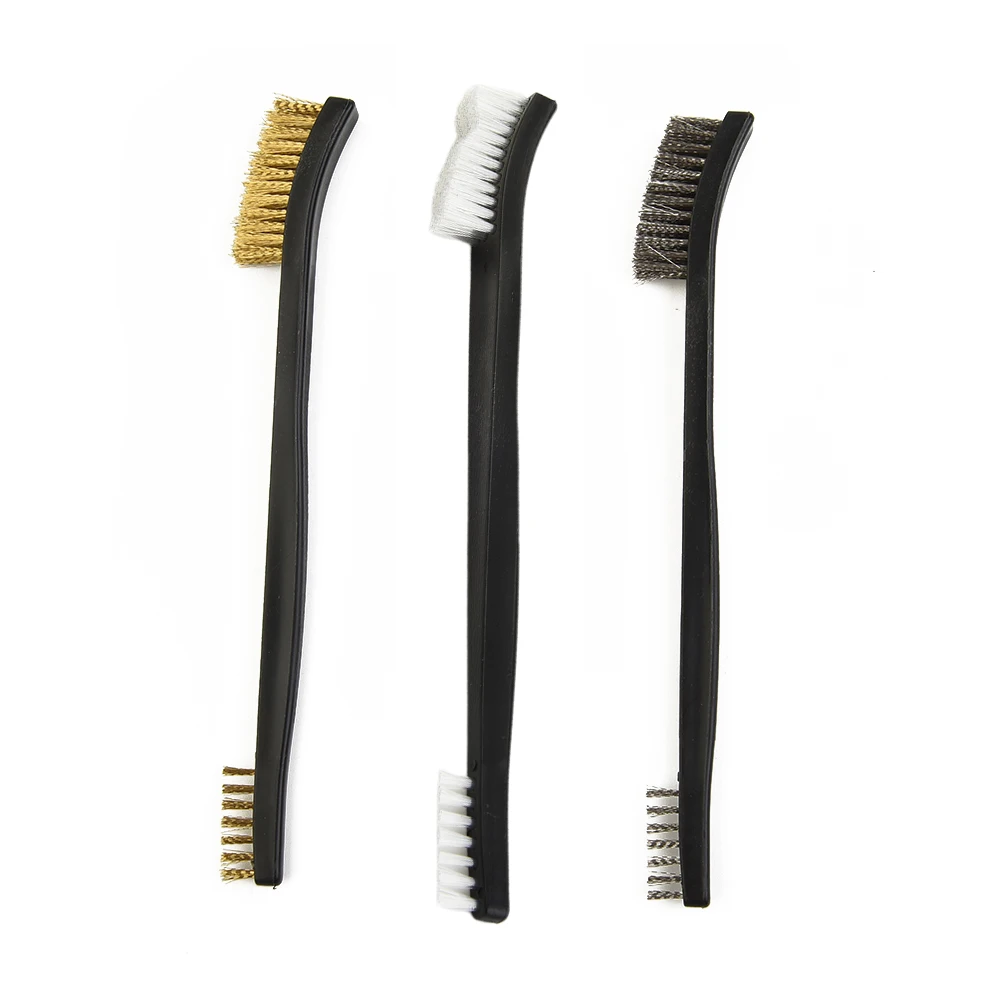 

1pc Wire Brush Stainless Steel Copper Nylon Cleaning Brushes Metal Remove Rust Polishing Metal Brushes Cleaning Tools Home Kits