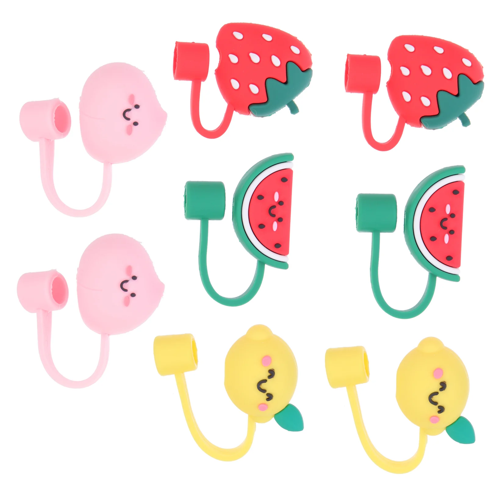 

8 Pcs Drinking Straw Cover Silicone Straw Straw Toppers Reusable Straw Tips Covers Straw Stopper Silicone Drinking Straws