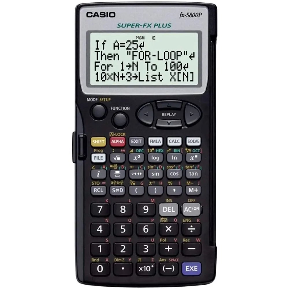 Оригинальный программируемый научный Калькулятор CASIO Fx-5800P, 664 функций, для студентов инженерной школы, лаборатории, офиса Advanced