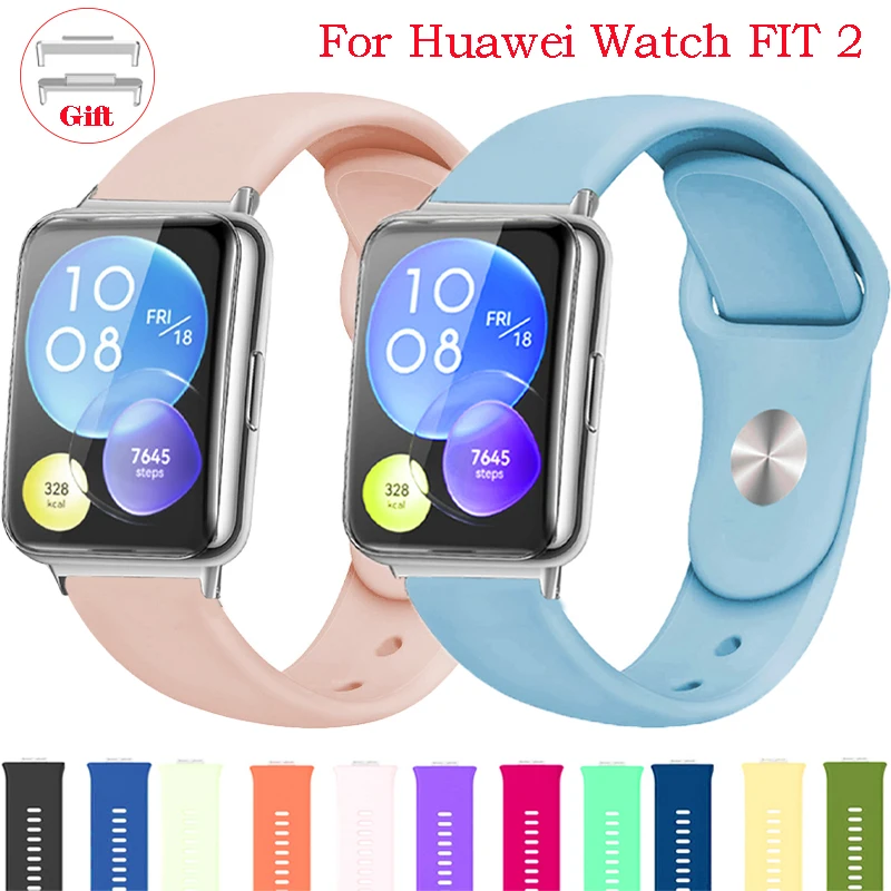 

Ремешок силиконовый для Huawei Watch FIT 2, сменный Браслет для умных часов, аксессуары для часов