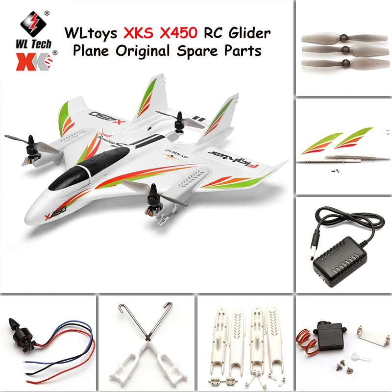 WLtoys XKS X450 Радиоуправляемый планер, электронная плата, сервоприемник, приемник пропеллера, аксессуары ESC