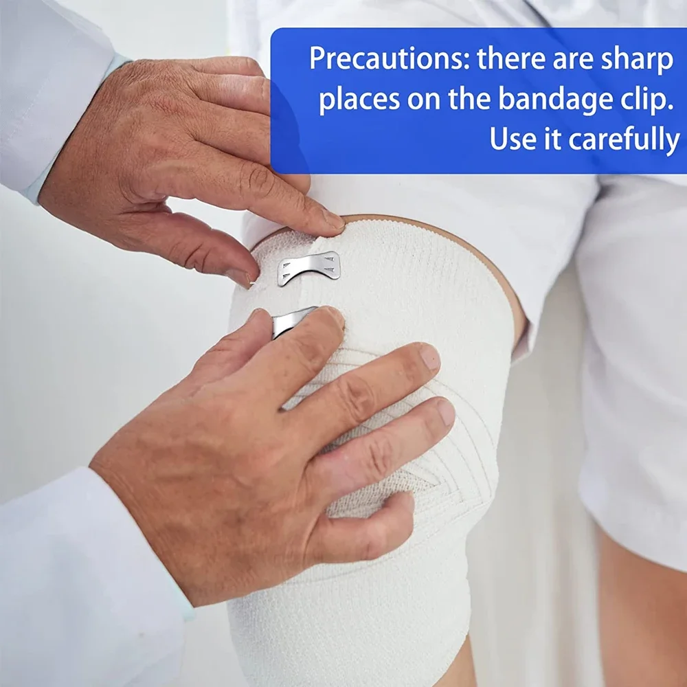 Эластичная компрессионная повязка с крючками. Спортивная поддерживающая