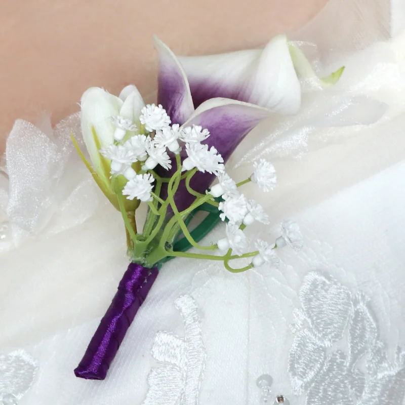 

BAIFUMINGYI New 2023 Artifical Flowers Boutonnieres Corsage Bridesmaid Marriage Wedding Accessories Boutonnieres for Men