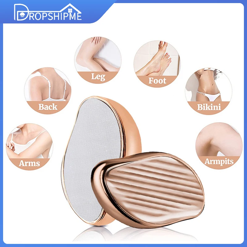 

Dropshipme Hair Eraser Hair Removal Crystal Physical Painless Epilator Stone Safe Reusable Body Care Hair Depilation Beauty Tool