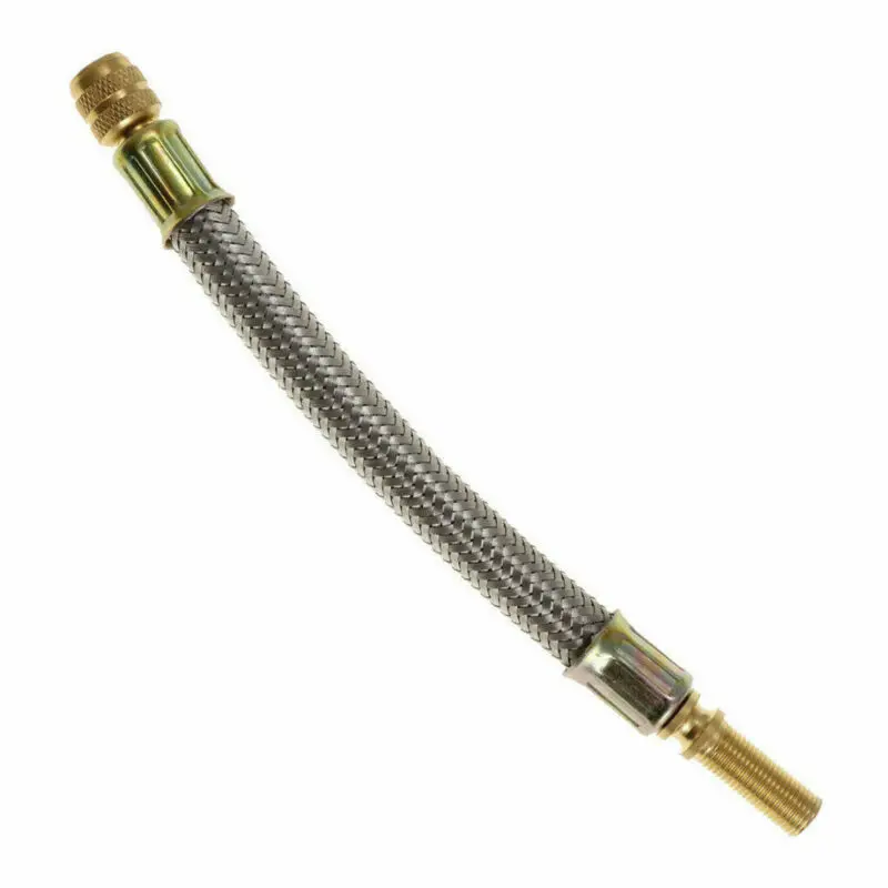 

Vehicles Extension Camper Valve Tyre ​Flexible Adaptor Alloy clip Braided
