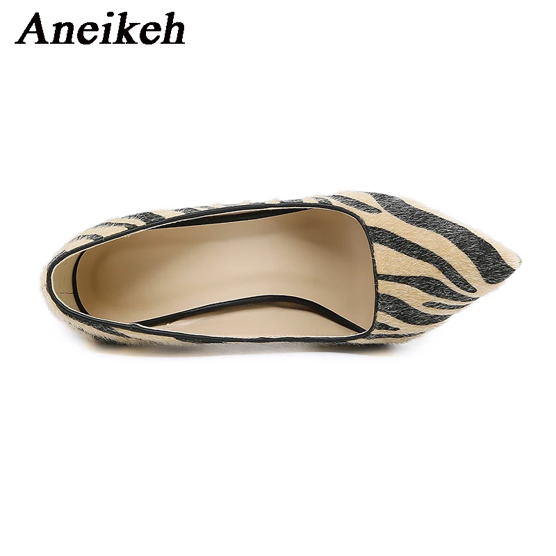 Женские туфли-лодочки Aneikeh привлекательные туфли на тонком высоком каблуке с