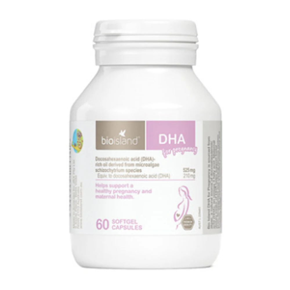 

Australia's bio island pregnant women special dha seaweed oil for pregnancy and lactation gold nutrition 60 capsules