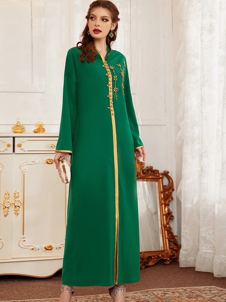 

Abaya Дубай мусульманское платье для женщин Алмазный турецкий исламский халат арабское длинное женское мусульманское платье Abaya s платья Кафтан Niqab 2022