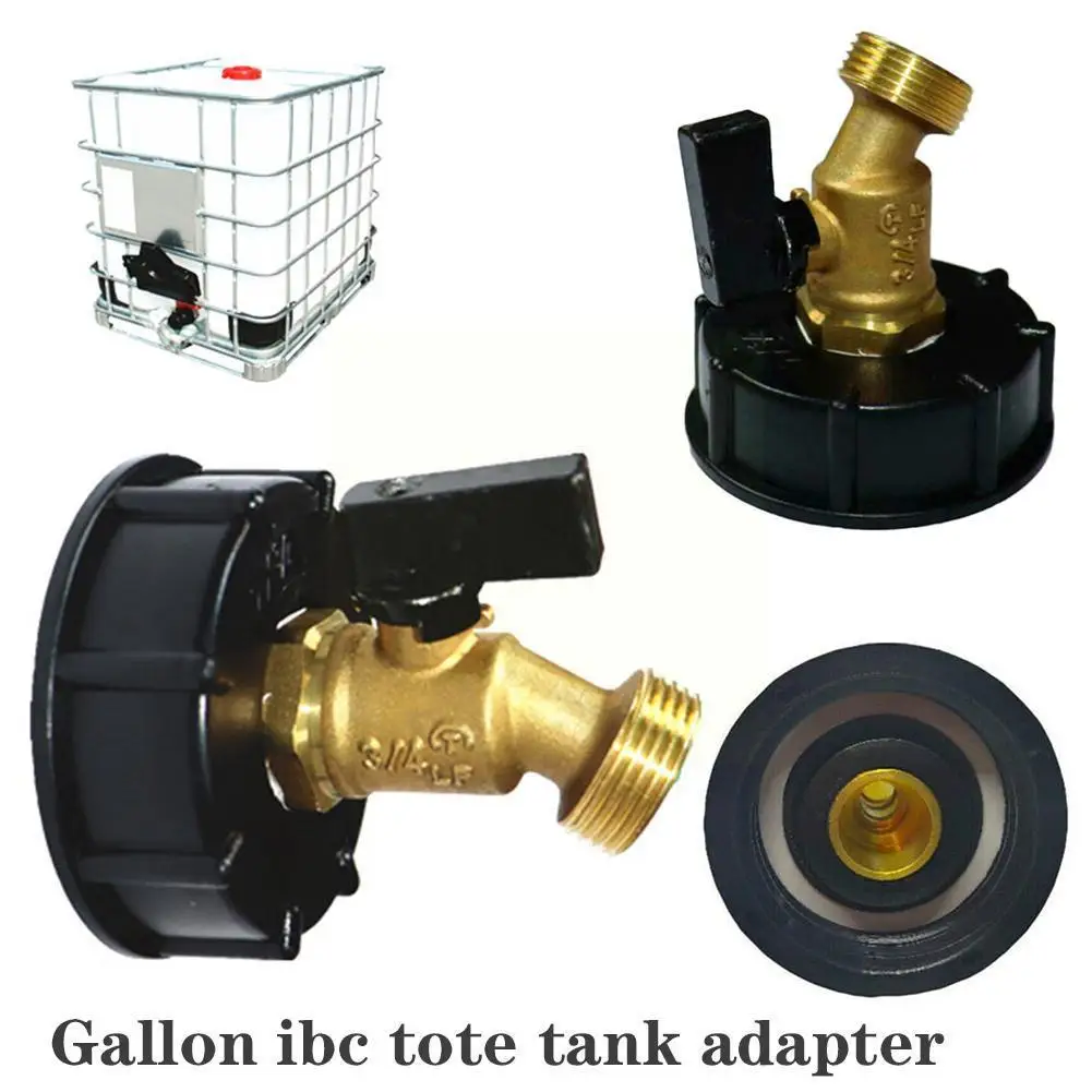 

Ibc Tote Adapter 2" Fine Brass Hose Faucet Tool Garden Connector Water Irrigation E4w1