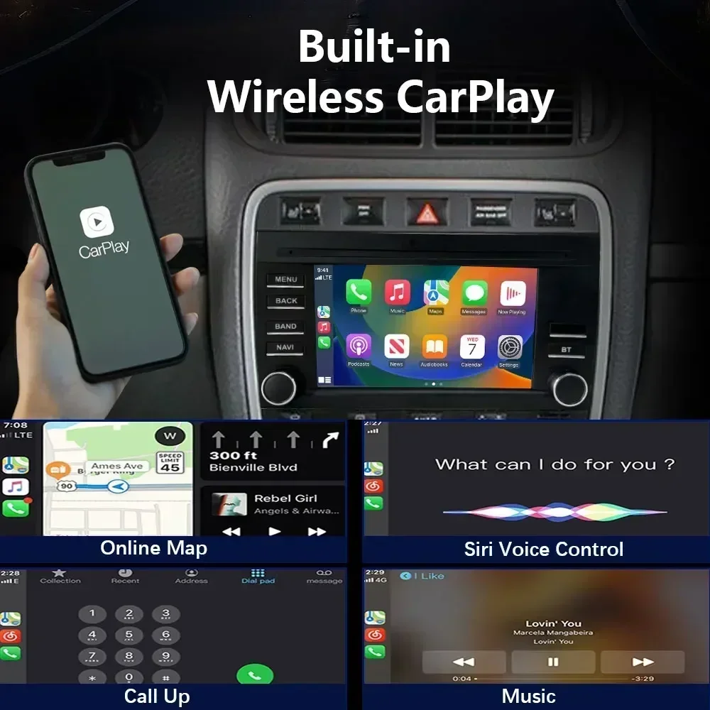 Автомобильный радиоплеер CHSTEK Carplay для Porsche Cayenne 955 957 9PA 2002-2010 Android 11 мультимедийный