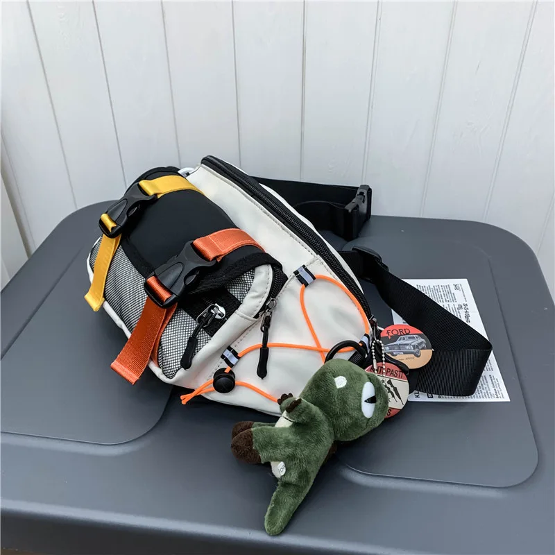 Outdoor casual mobile phone waist bag for men's new sports chest bag trend backpack for women's fashion crossbody bag