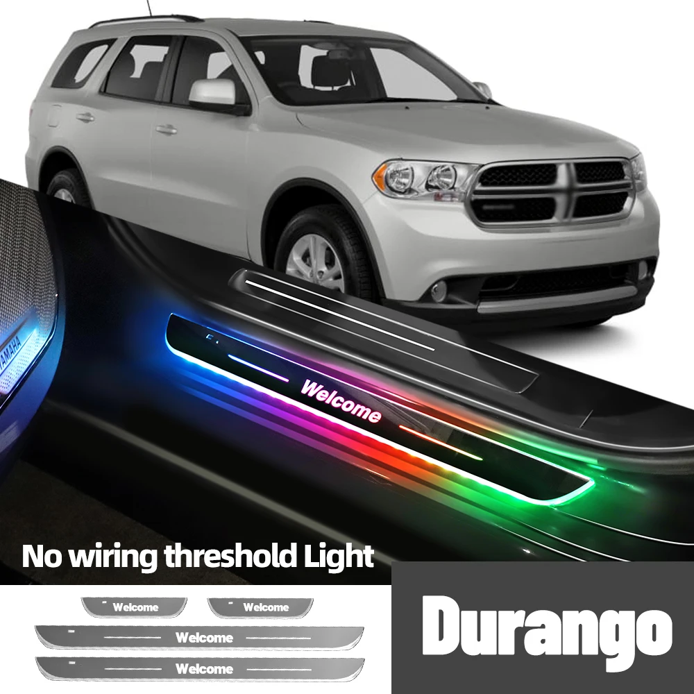 Для Dodge Durango 1998-2023 2012 2013 2019 2020 автомобильный порог с индивидуальным логотипом
