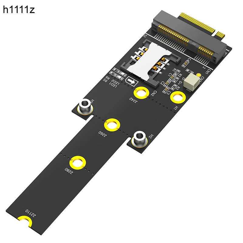 Переходник M.2 Key M — Mini PCIE со слотом для SIM-карты + одинарный USB-порт поддержка