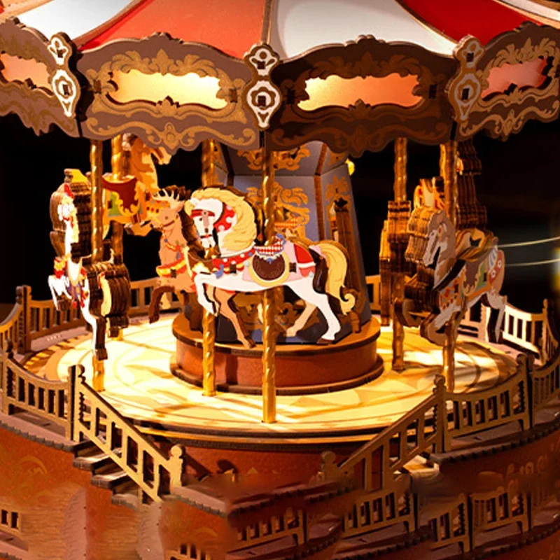 Музыкальная шкатулка-карусель с анимацией музыкальная шкатулка ручной работы