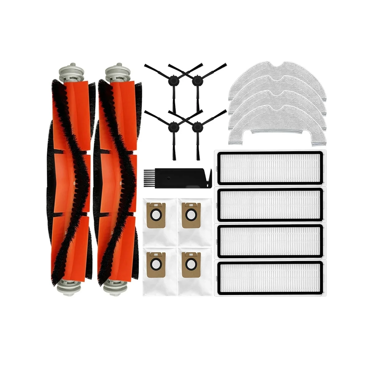 

Для D10S Plus Robot Запчасти для пылесоса основная боковая щетка Hepa фильтр Швабра тряпка тканевый пылесборник аксессуары