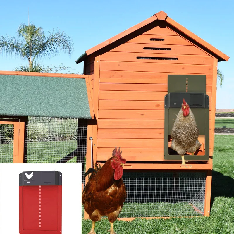 

Automatic Chicken Coop Door Light-sensitive Automatic Chicken House Door High Quality And Practical Chicken Pets Dog Cages Door