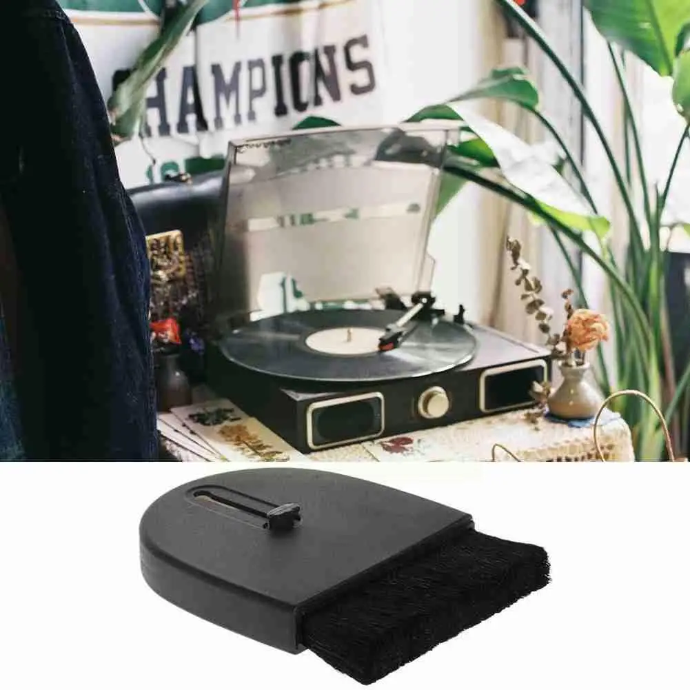 

Щетка для чистки проигрывателя, виниловая пластина, антистатический очиститель, инструмент для удаления пыли, аксессуары для очистки S3i9