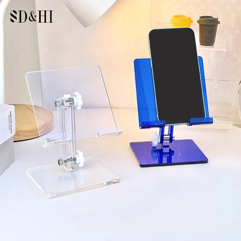 

1Pc Acrylic Tablet Stand Desktop Adjustable Folding Transparent Holder For Mi Pad 4 Samsung IPad Pro Air Mini 12.9 Support