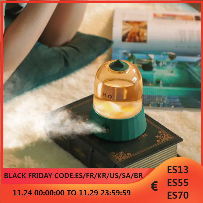 

Увлажнитель воздуха H2O ультразвуковой с аккумулятором на 2000 мА · ч и USB-портом