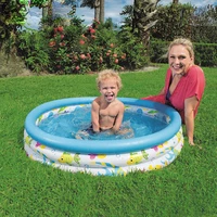 children inflatable pool bathing tub baby paddling pool kid home outdoor large round swimming ocean ball pool 3rings