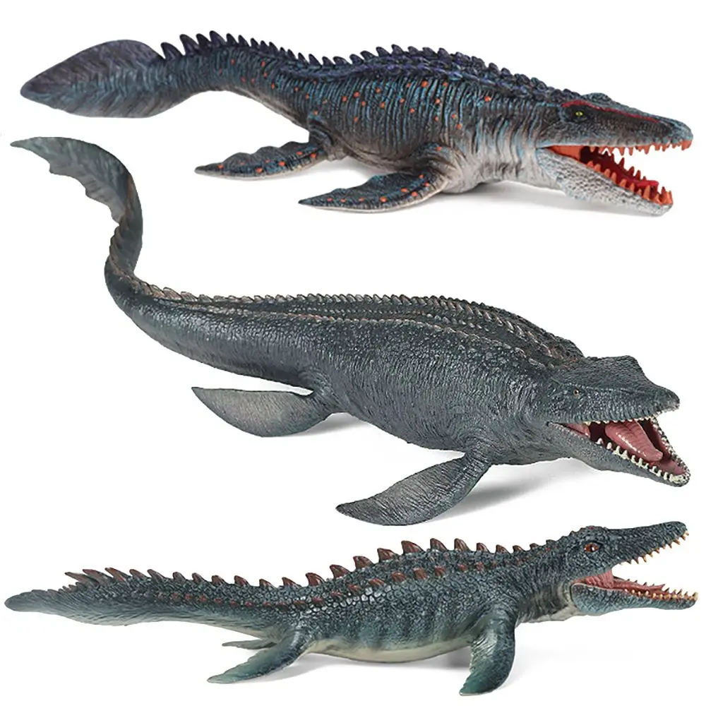 

1PC Ocean Dinosaur Crocodile Model Mosasaurus Figurines Prehistoric Scene Marine Organism Early Learning Kids Cognition Toy