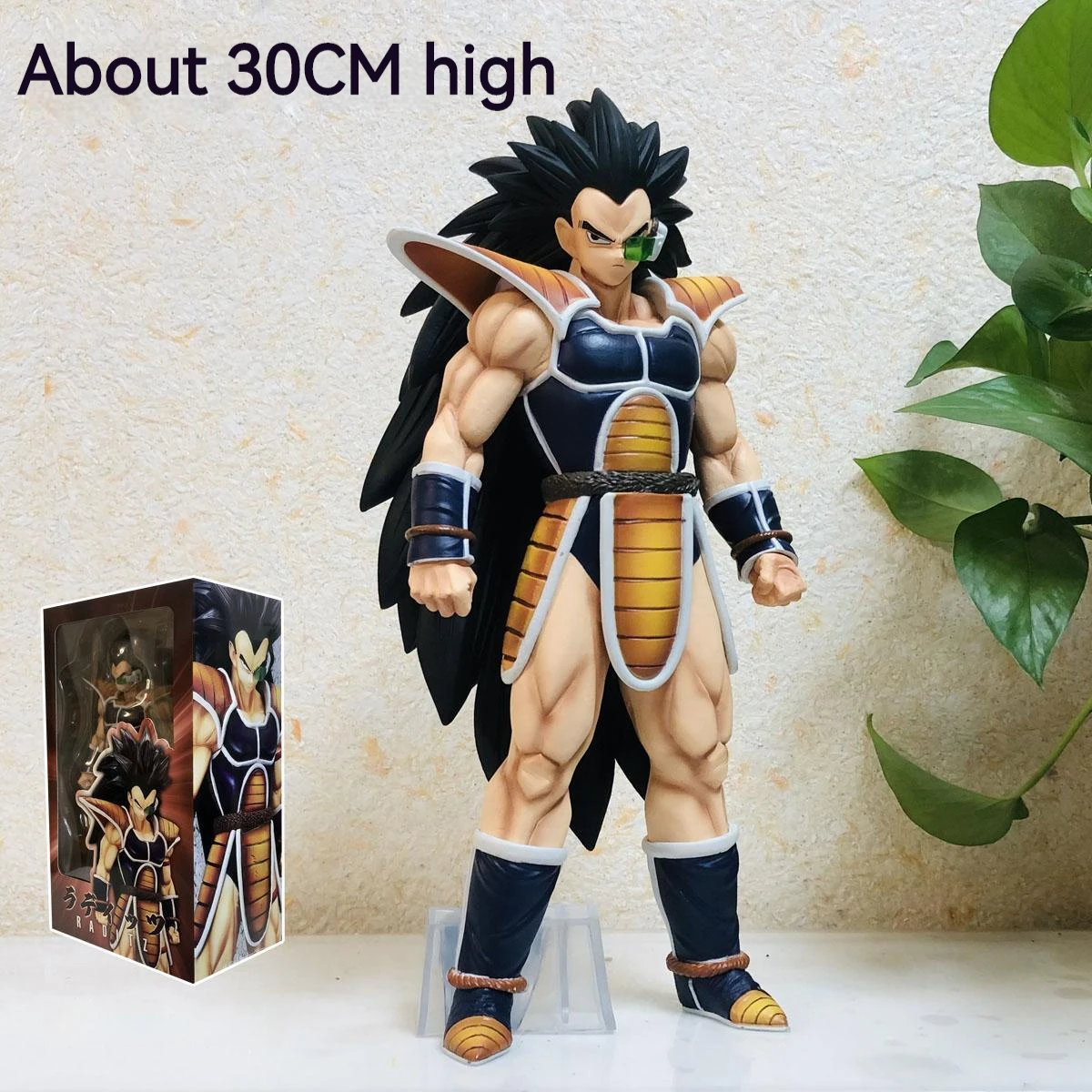 

30cm Dragon Ball Anime Earth Invasion Gk Latiz Magic Changed Goku Brother Battle Suit Figure Model Decoration Toy Kid Gift