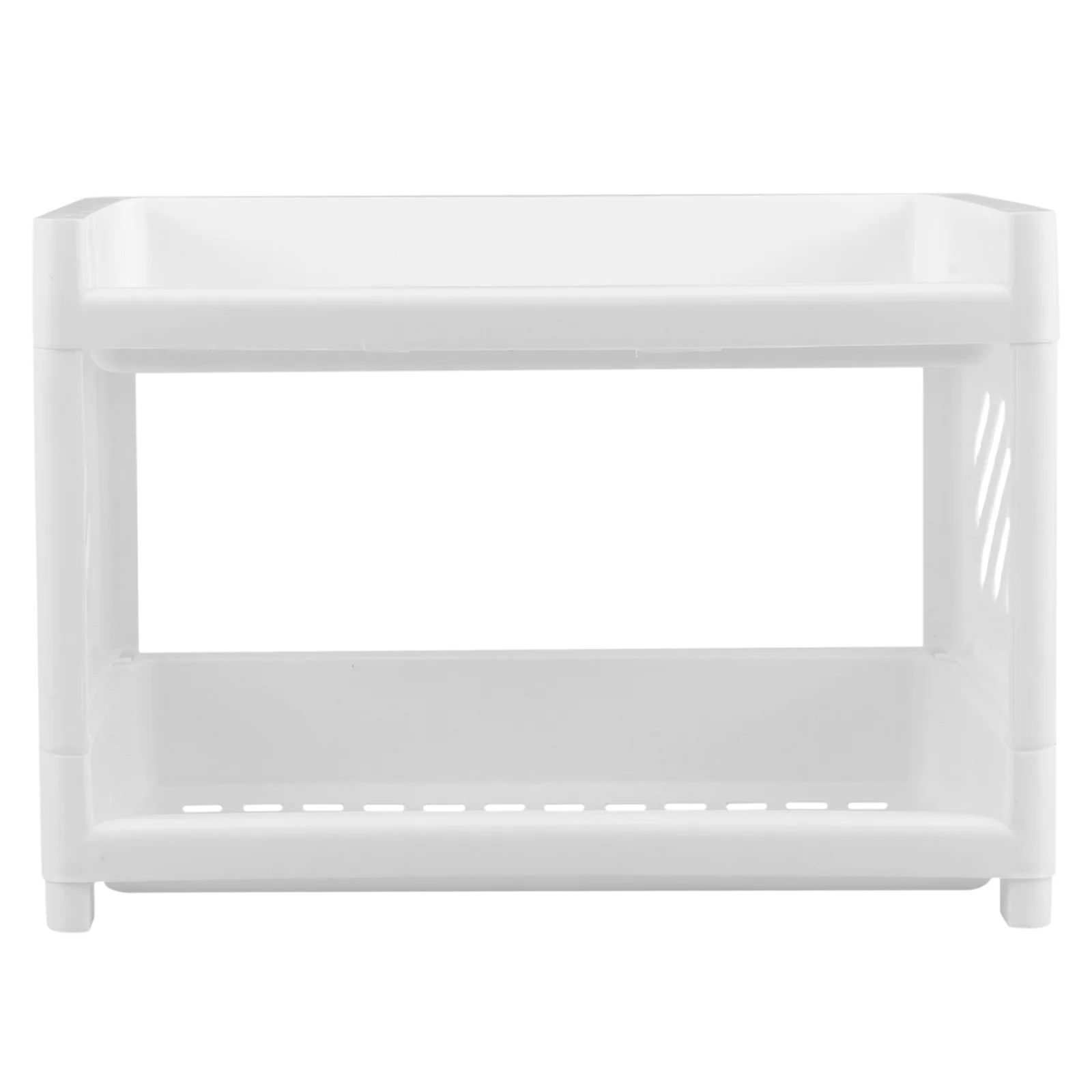 

Double-Layer Desktop Storage Rack Foldable Stationery Storage Rack Kitchen Seasoning Storage Rack