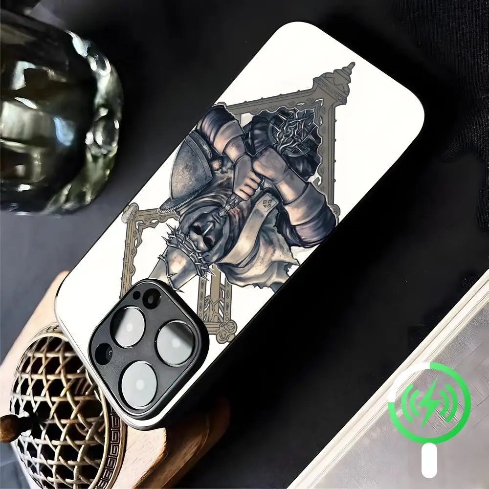 Фото Чехол для телефона в готическом стиле Action Gothic Dark Style Game Blasphemous для iPhone 17 16 15 14 13 12 11 X XR XS 8 Plus Mini Pro Max, стеклянный чехол №2