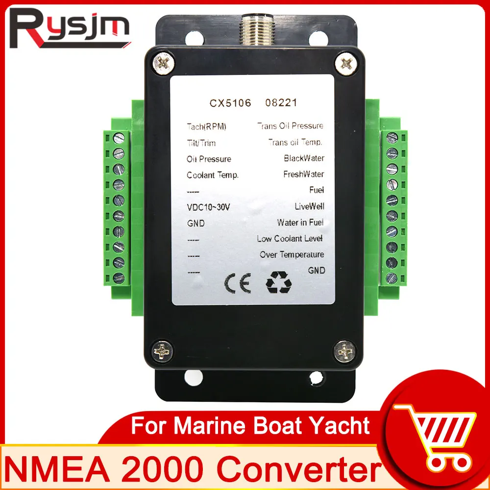 

DC NMEA 2000 Converter Box Convertor Sensor Signal To NMEA 2000 Boat Yacht Waterproof Car Socket Adapter NMEA2000 Interface