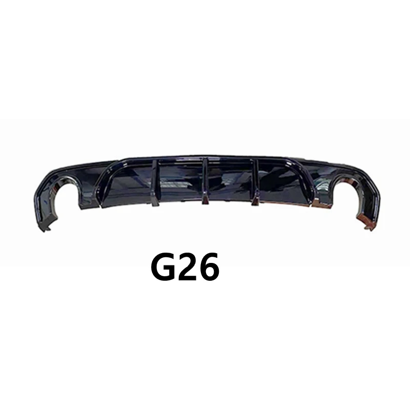 

For BMW 4 Series G22 G23 G26 420i 430i 435i M440i M Performance Rear Bumper LED Light Bright Black Rear Diffuser SPOILER 2020+