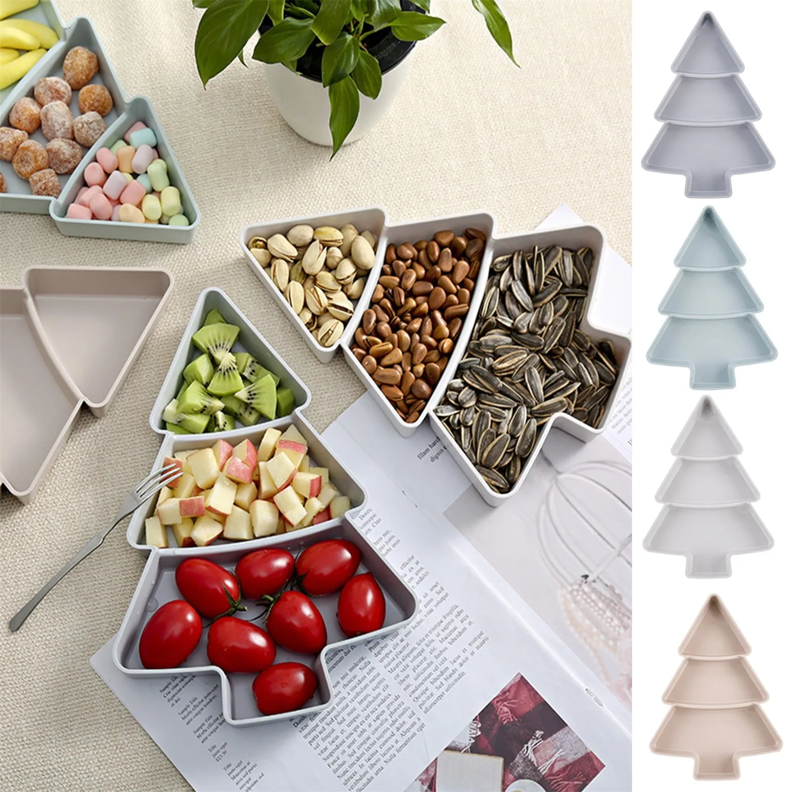 

Поднос для сушеных фруктов на рождественскую елку, поднос для закусок, поднос для конфет, коробка для высушенных фруктов дыни, коробка для закусок для ленивых