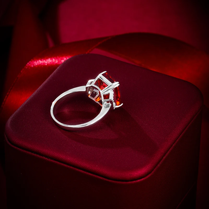 Sapphire Ring S925 Silver 100% Plated 18K Gold Luxury Wedding Jewelry Women Rings Natural Gemstones with Certificate