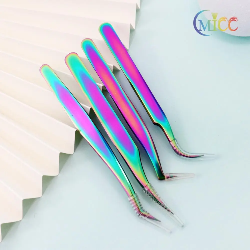 

Professional Stainless Steel High Precision Makeup Eyebrow Fan Lash Extension Tweezers Tools For Eyelash Extension Soldering