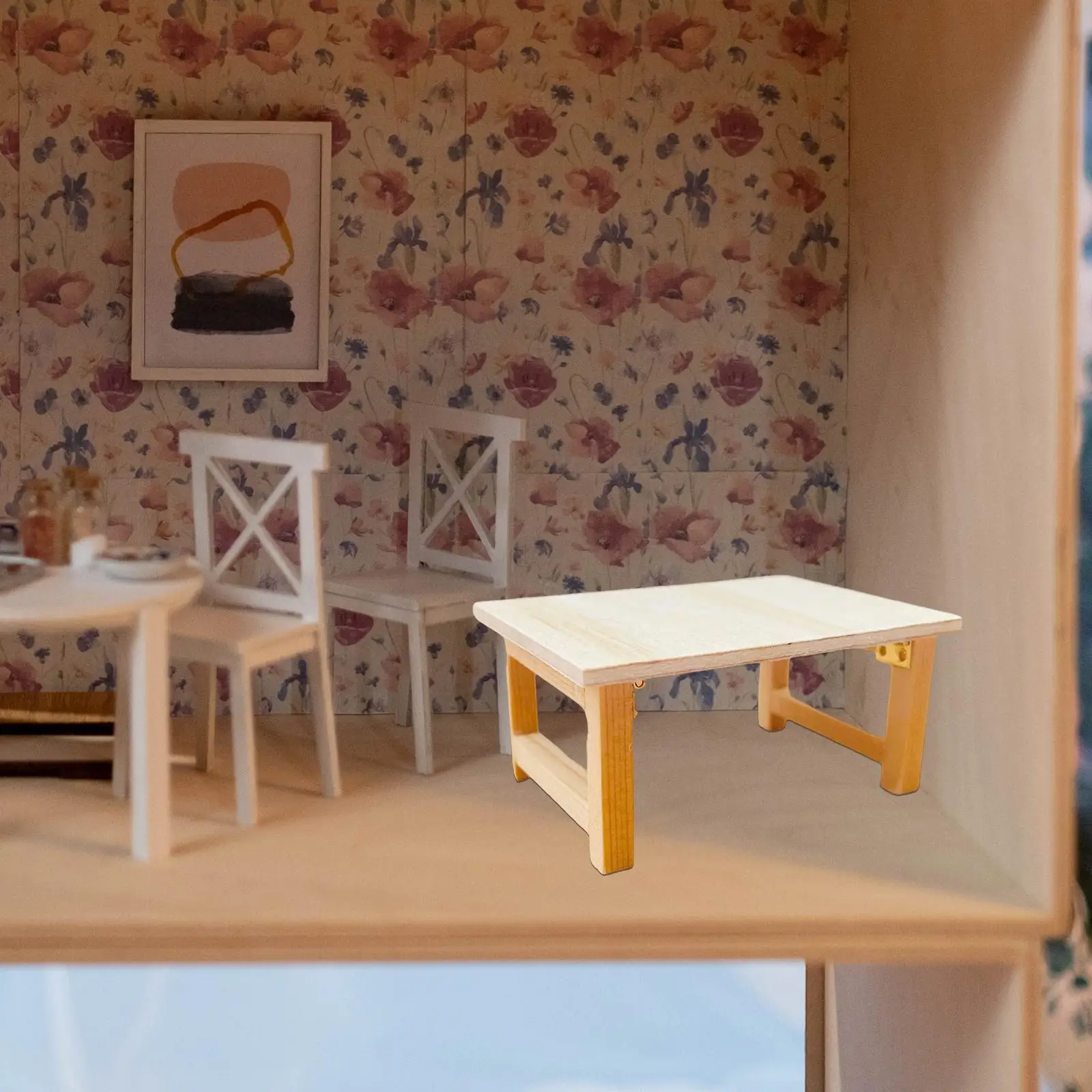 

Деревянный кукольный домик, стол, детские подарки, кукольная мебель, игрушка для подарков на день рождения