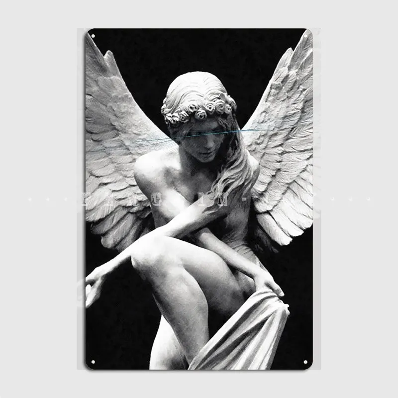 

Angel Poster Metal Plaque Vintage Garage Club Wall Cave Painting Décor Tin Sign Posters
