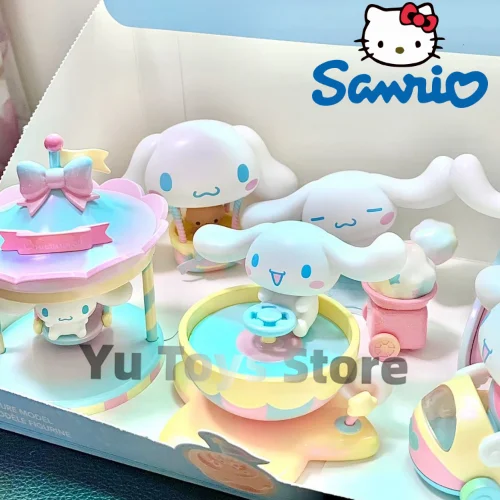 

Фигурка Sanrio Cinnamoroll из серии «Маленький рай», аниме экшн-фигурки, кавайная модель, кукла для девочек, подарок на день рождения