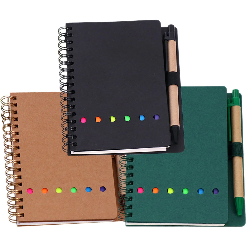 

3Pcs Conference Notepad Convenient Sticky Notepad Students Note-taking Notepad School Supply
