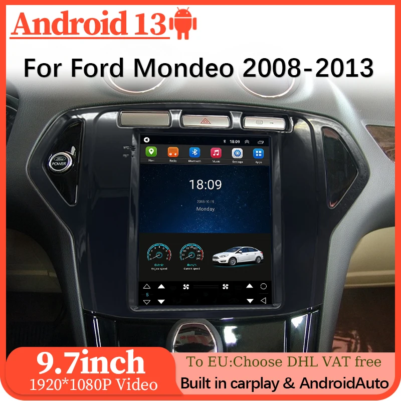 Новый стиль навигации для Ford Mondeo радио плеер Carplay Android авто мультимедийный видео