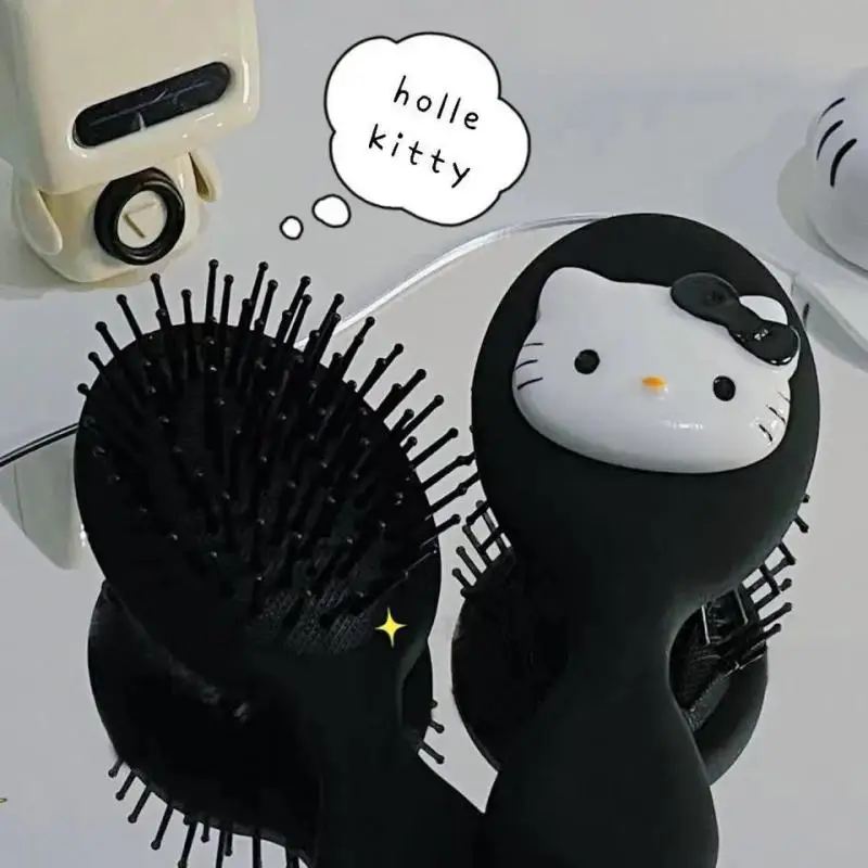 

Kawaii Sanrio Cartoon Air Cushion Comb Cute Kuromi Kitten Mini Portable Massage Comb Creative Birthday Gifts