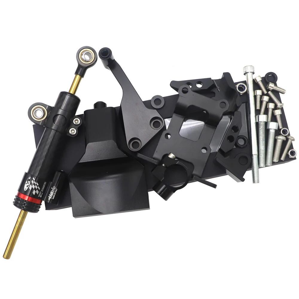 Полный комплект крепежных кронштейнов для рулевого демпфера MT07 FZ07 YAMAHA MT-07 2014 2015