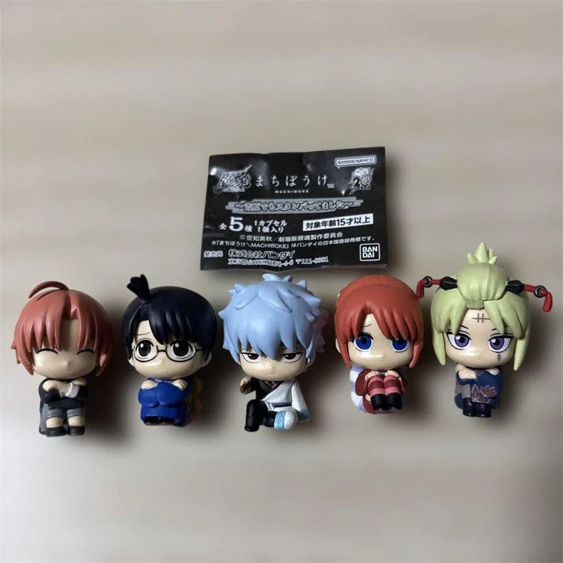Фото Оригинальная фигурка Gintama Yoshiwara in Flames Machiboke Sitting Capsule Figure Blind Box Tsukuyomi Kagura, аниме-фигурка в закрытой коробке, подарок-сюрприз №2